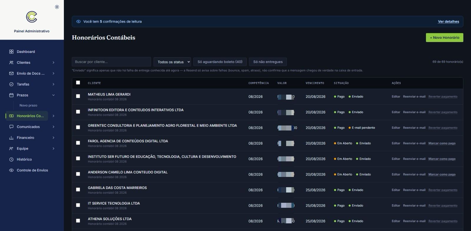 Opção Contabilidade 2